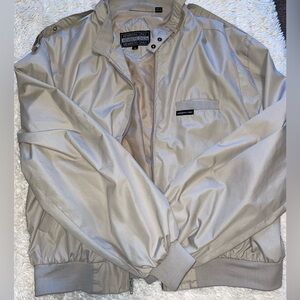 Members Only Men's Tan Bomber Jacket